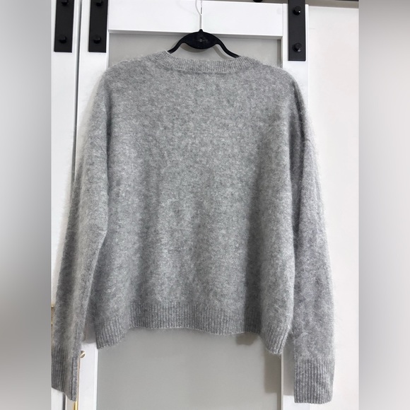 Jason Wu Soft Gray V-Neck Sweater - Picture 3 of 9